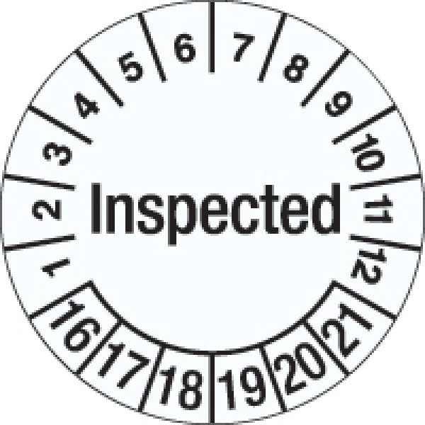 Inspection Date Label - Inspected