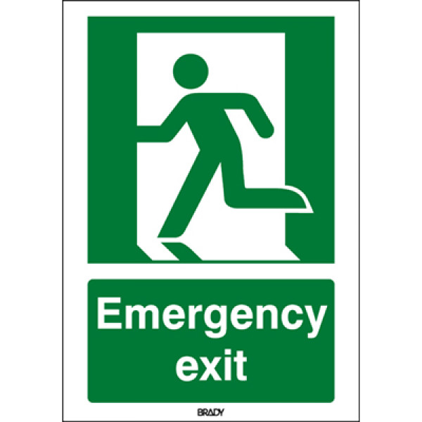 Iso Safety Sign - Emergency Exit (left)